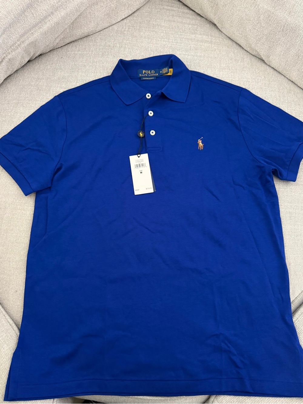 Ralph Lauren Men’s Polo Shirt in Cobalt Blue .
